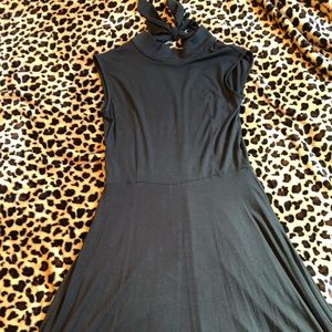 Black DIP brand bow dress